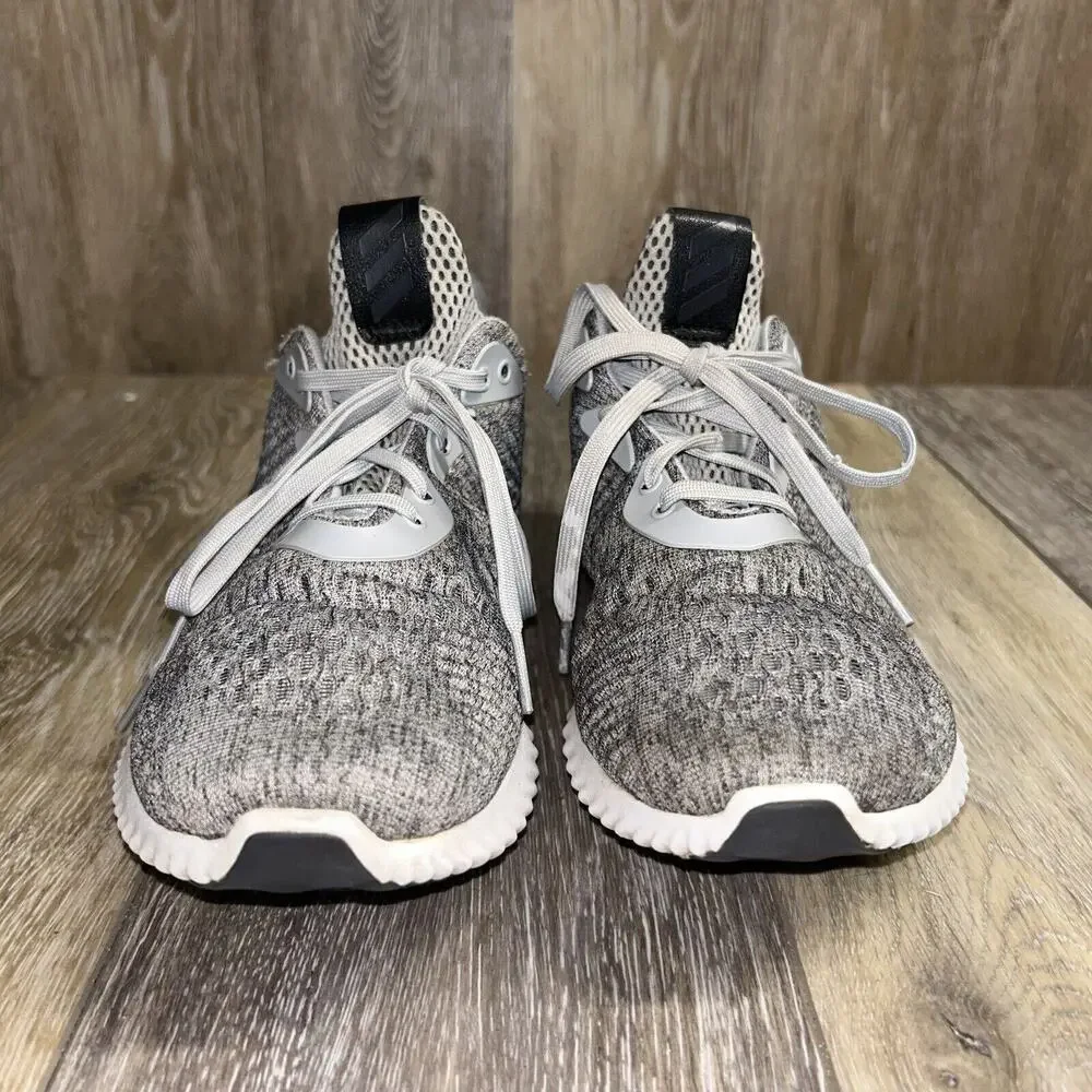 Adidas Mens US Size 7 Alphabounce Gray White Running Athletic Sneaker Shoes